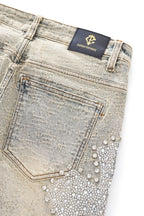 Sanctum Cross Denim Pant – Century Penthouse TAN