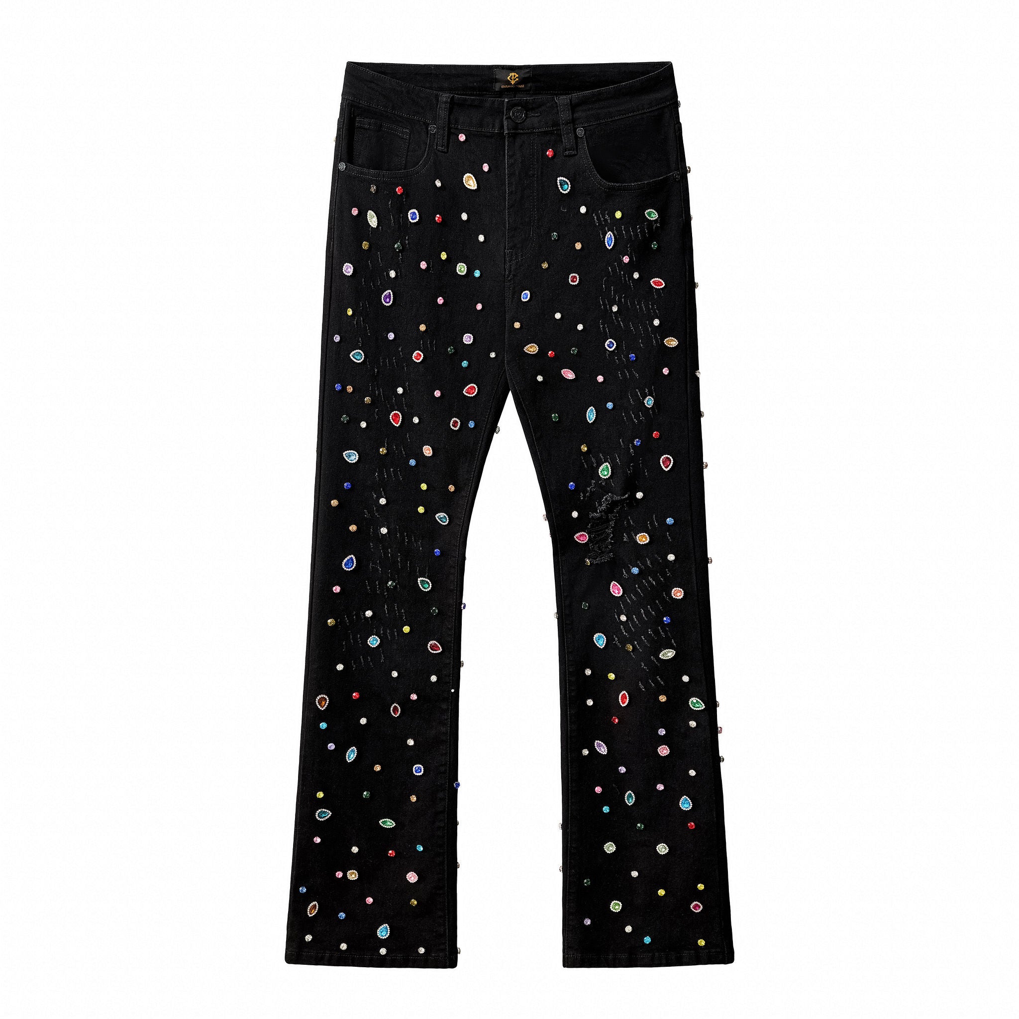 Prism Gem Denim Pant – Century Penthouse BLACK
