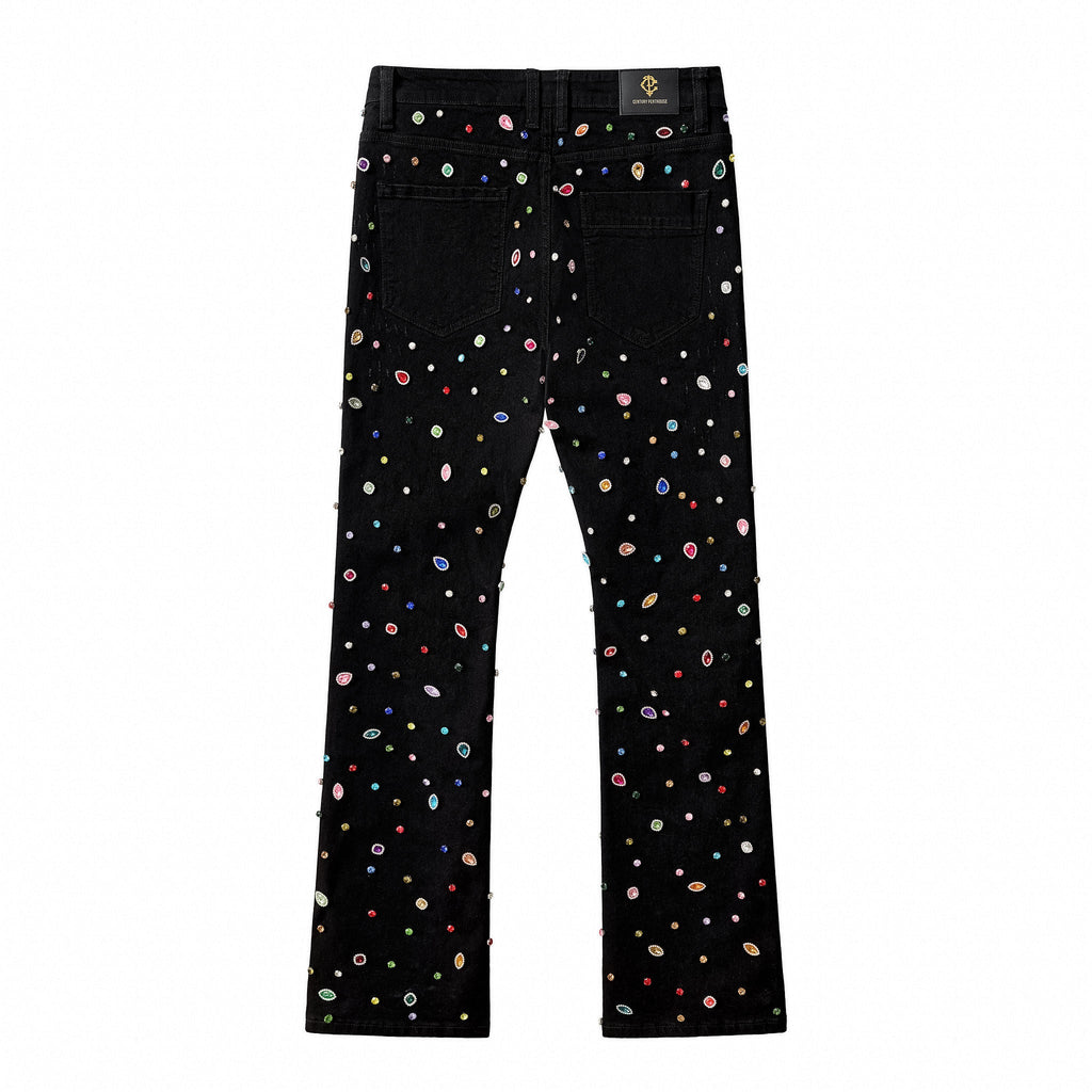 Prism Gem Denim Pant – Century Penthouse BLACK