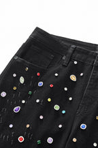 Prism Gem Denim Pant – Century Penthouse BLACK