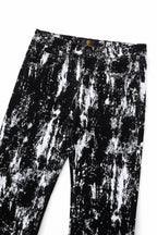 Flocked Eclipse Denim Pant – Century Penthouse BLACK