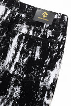 Flocked Eclipse Denim Pant – Century Penthouse BLACK