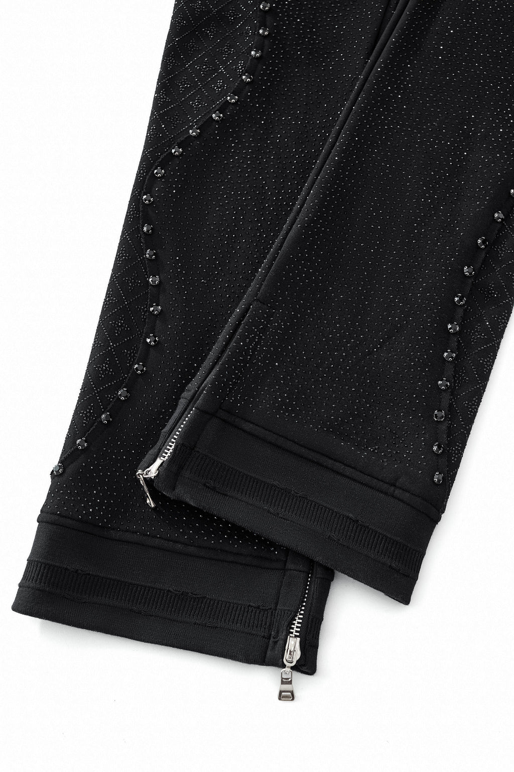 Midnight Matrix Studded Sweatsuit BLACK