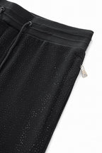 Midnight Matrix Studded Sweatsuit BLACK