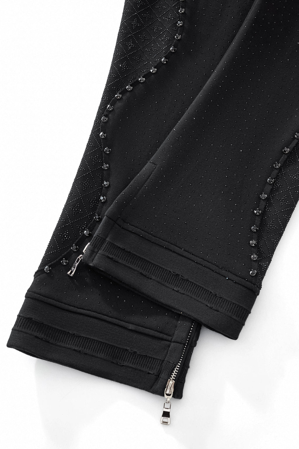 Radiant Grid Stone Hoodie & Jogger Set BLACK
