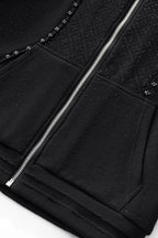 Radiant Grid Stone Hoodie & Jogger Set BLACK