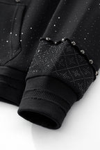 Radiant Grid Stone Hoodie & Jogger Set BLACK