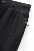 Radiant Grid Stone Hoodie & Jogger Set BLACK