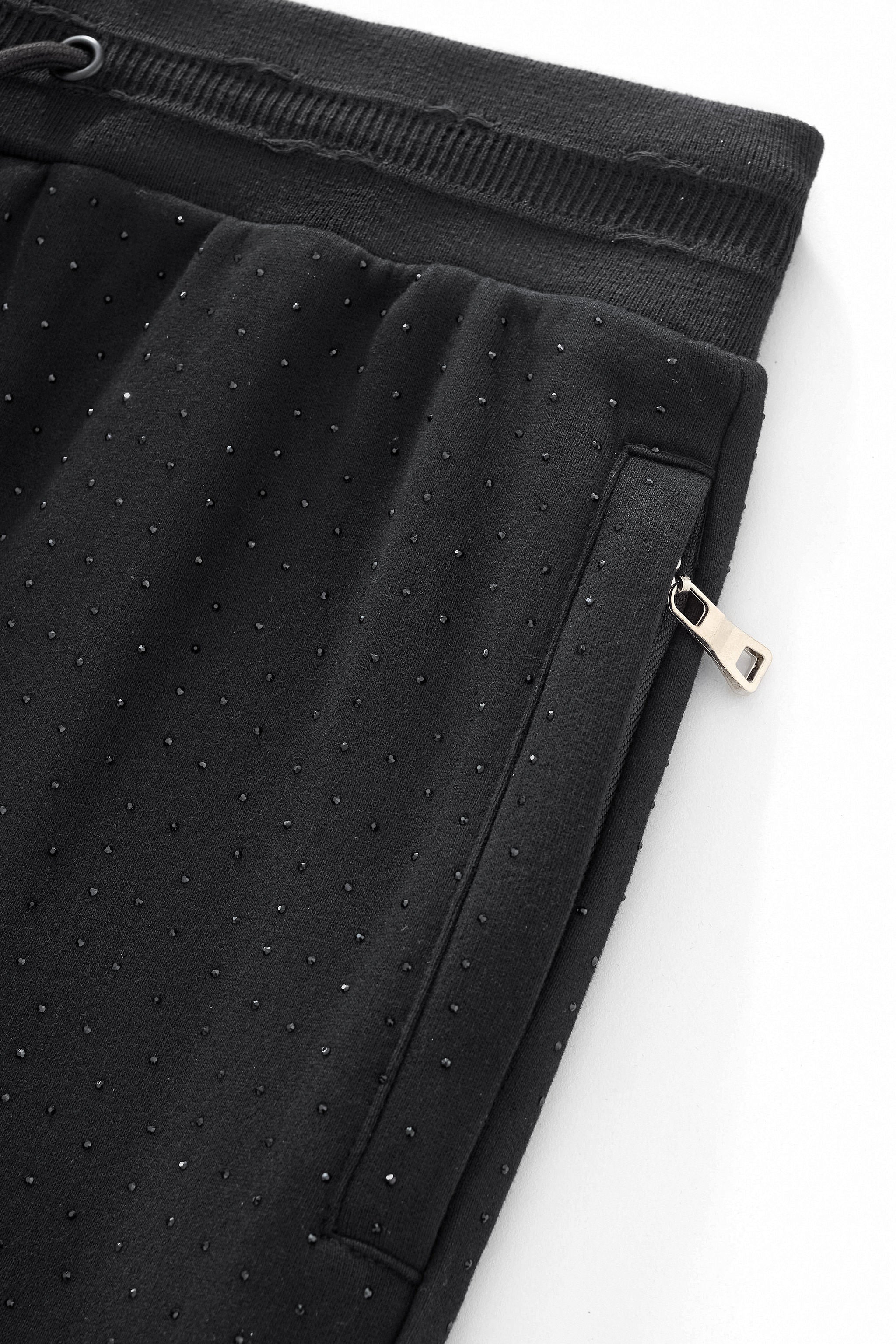Radiant Grid Stone Hoodie & Jogger Set BLACK