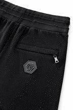 Radiant Grid Stone Short set – Century Penthouse BLACK/BLACK