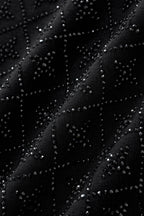 Radiant Grid Stone Short set – Century Penthouse BLACK/BLACK