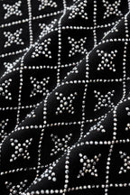 Radiant Grid Stone Short set – Century Penthouse BLACK/SILVER