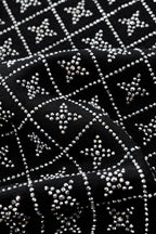 Radiant Grid Stone Short set – Century Penthouse BLACK/SILVER
