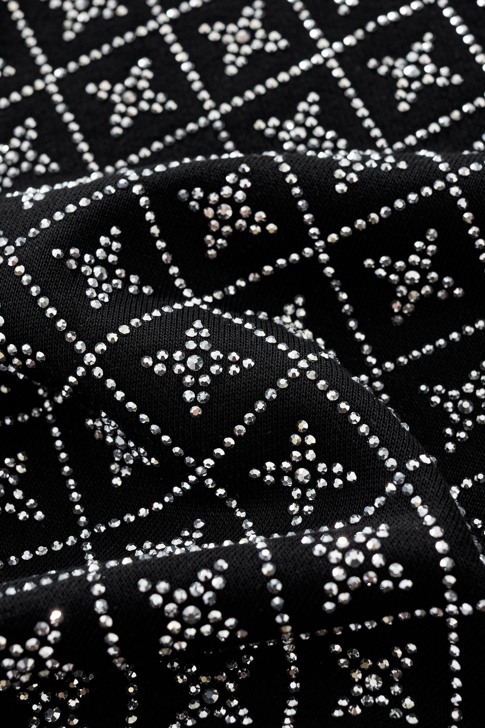 Radiant Grid Stone Short set – Century Penthouse BLACK/SILVER