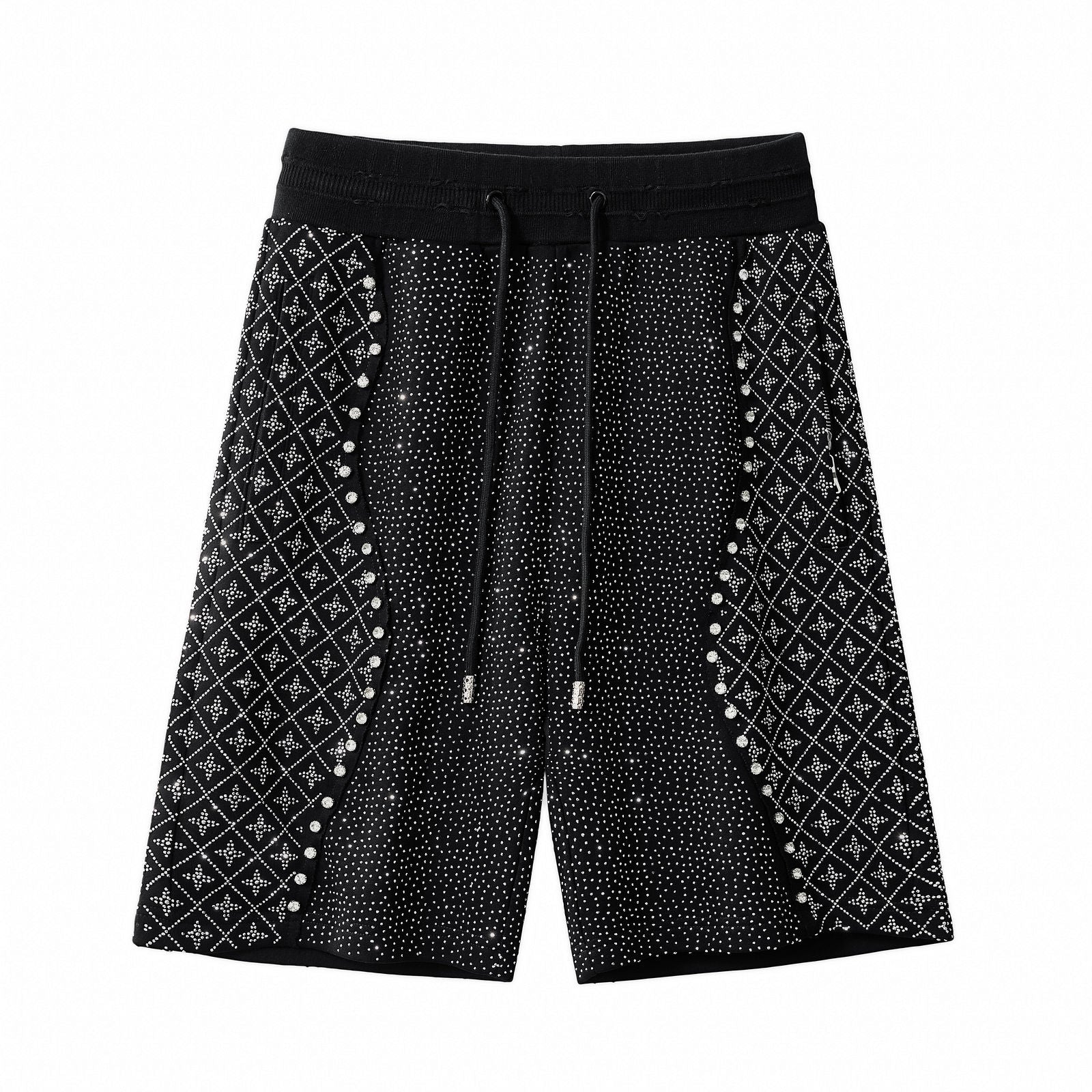Radiant Grid Stone Short set – Century Penthouse BLACK/SILVER