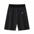 Radiant Grid Stone Short set – Century Penthouse BLACK/SILVER