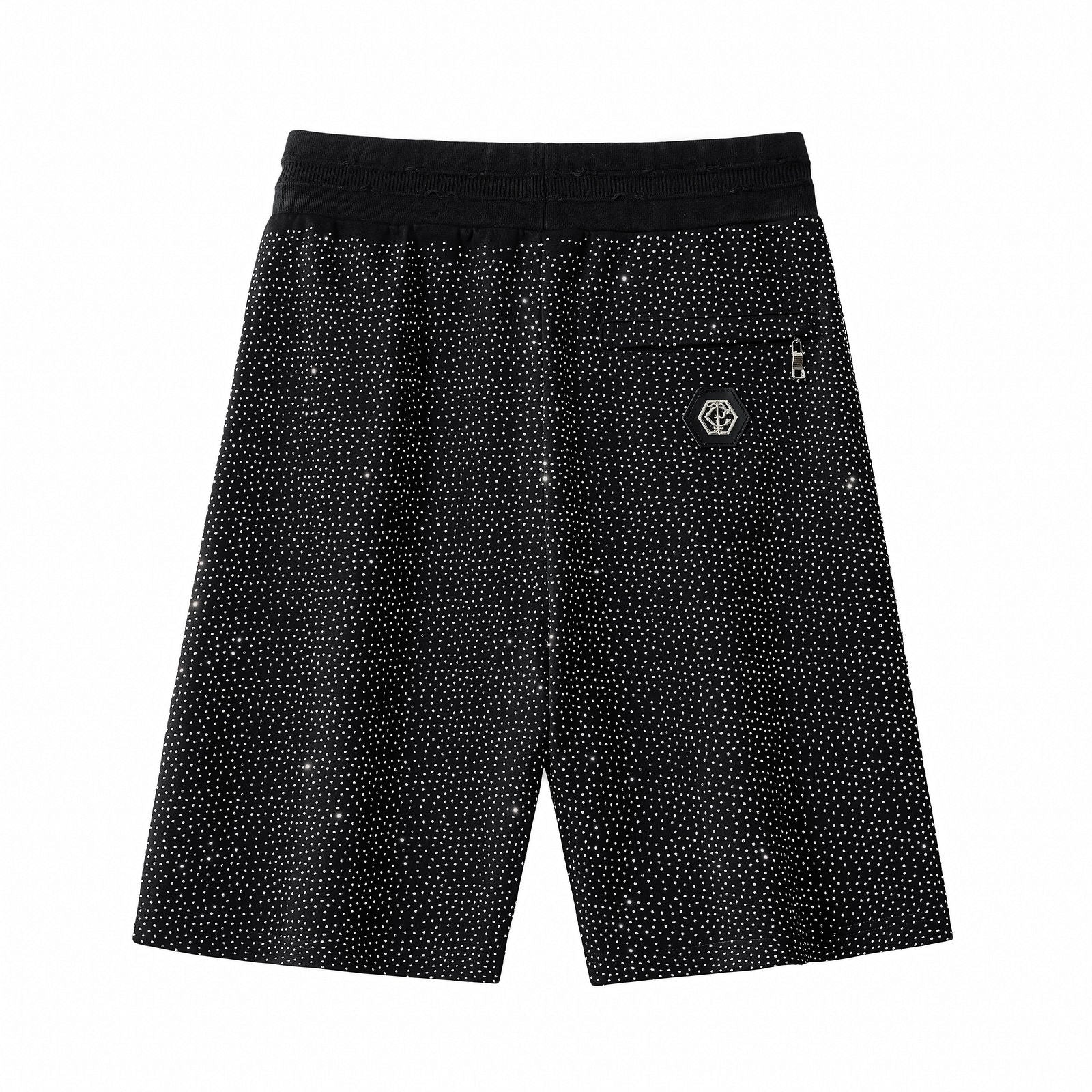 Radiant Grid Stone Short set – Century Penthouse BLACK/SILVER