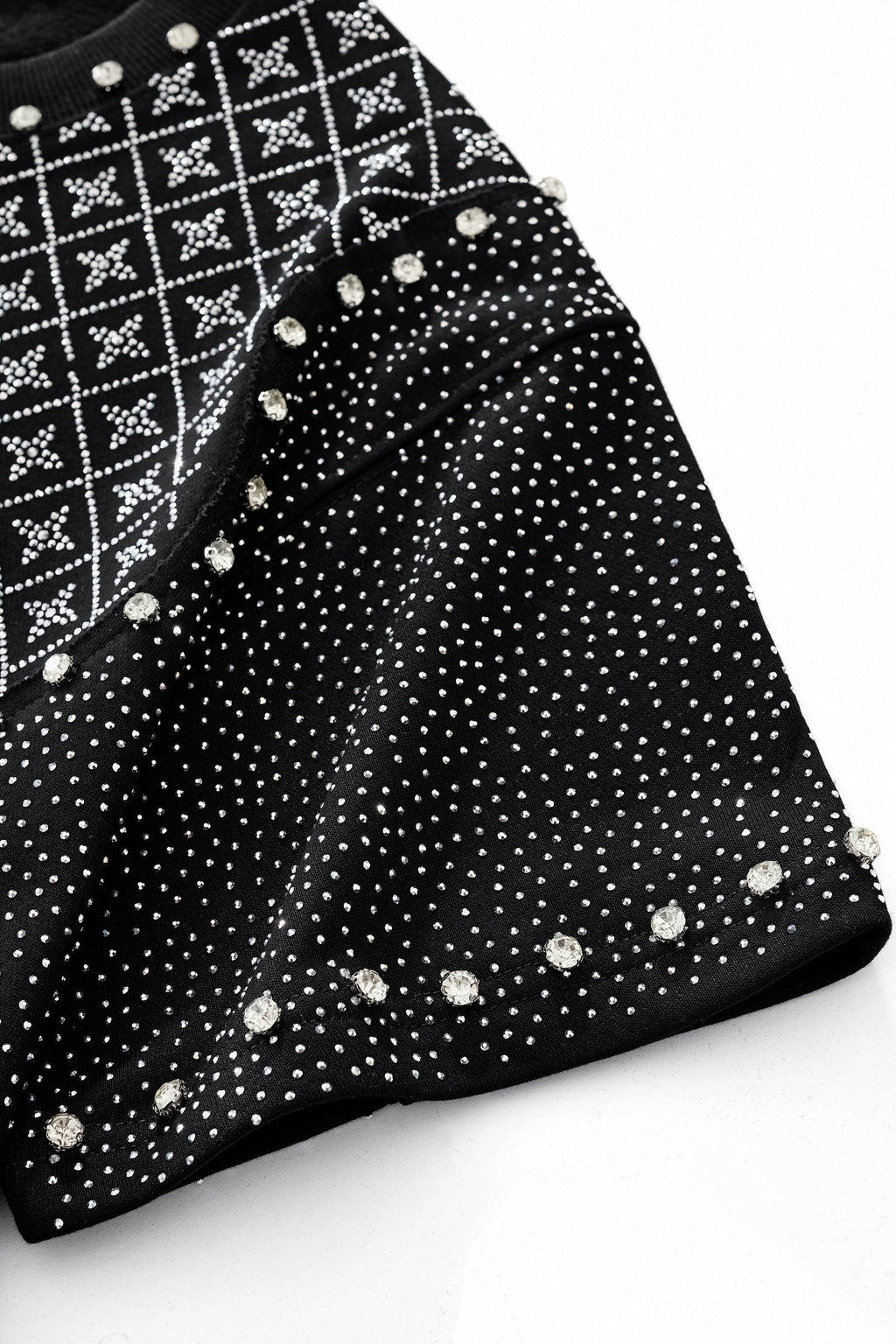 Radiant Grid Stone Short set – Century Penthouse BLACK/SILVER