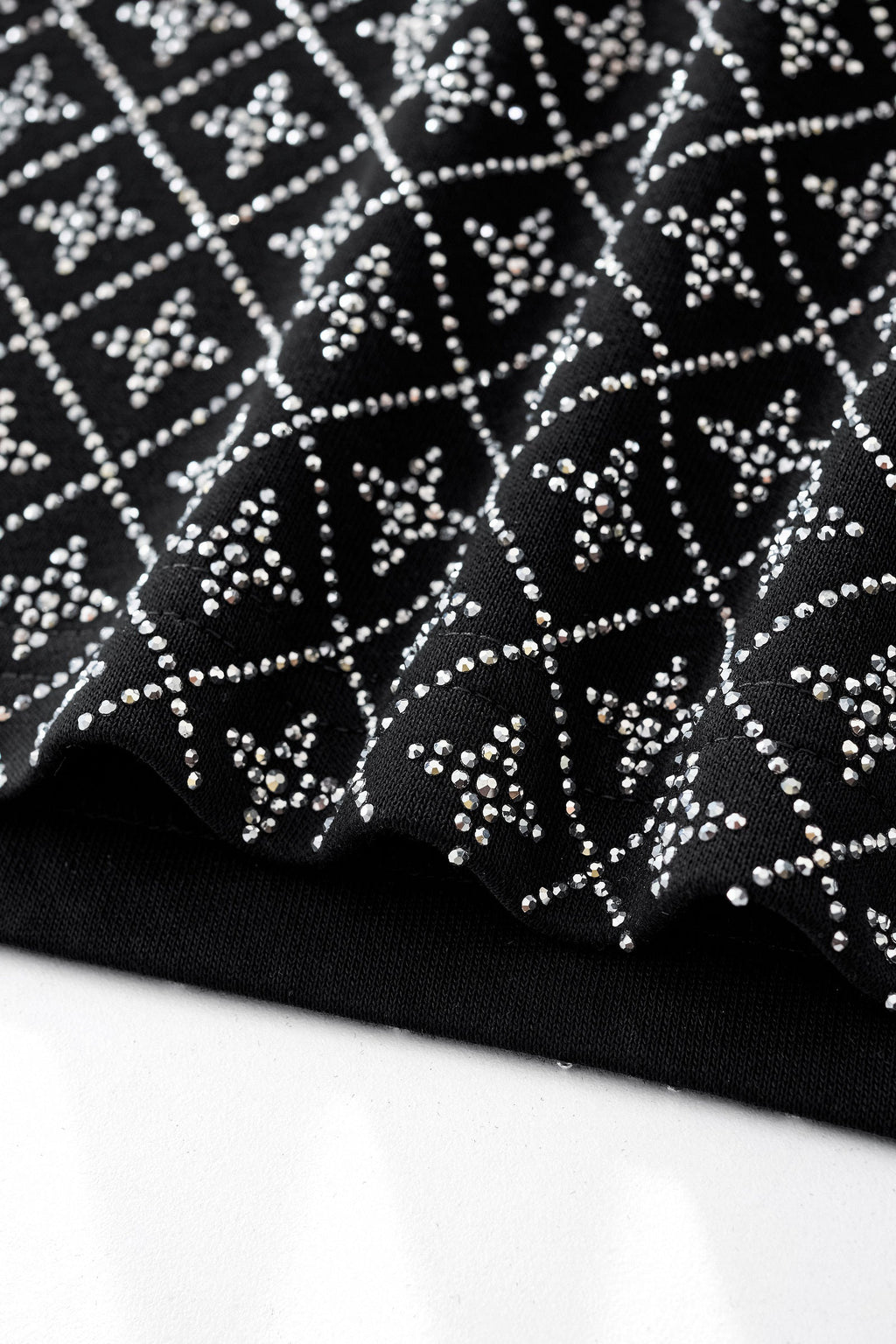 Radiant Grid Stone Short set – Century Penthouse BLACK/SILVER