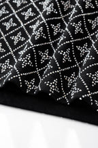 Radiant Grid Stone Short set – Century Penthouse BLACK/SILVER