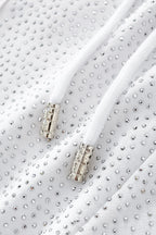 Radiant Grid Stone Short set – Century Penthouse WHITE/SILVER