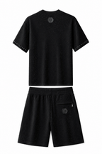 Radiant Grid Stone Short set – Century Penthouse BLACK/BLACK