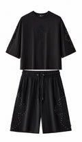 Sanctum Cross Short Set – Century Penthouse BLACK/BLACK
