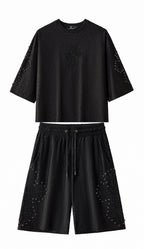 Sanctum Cross Short Set – Century Penthouse BLACK/BLACK