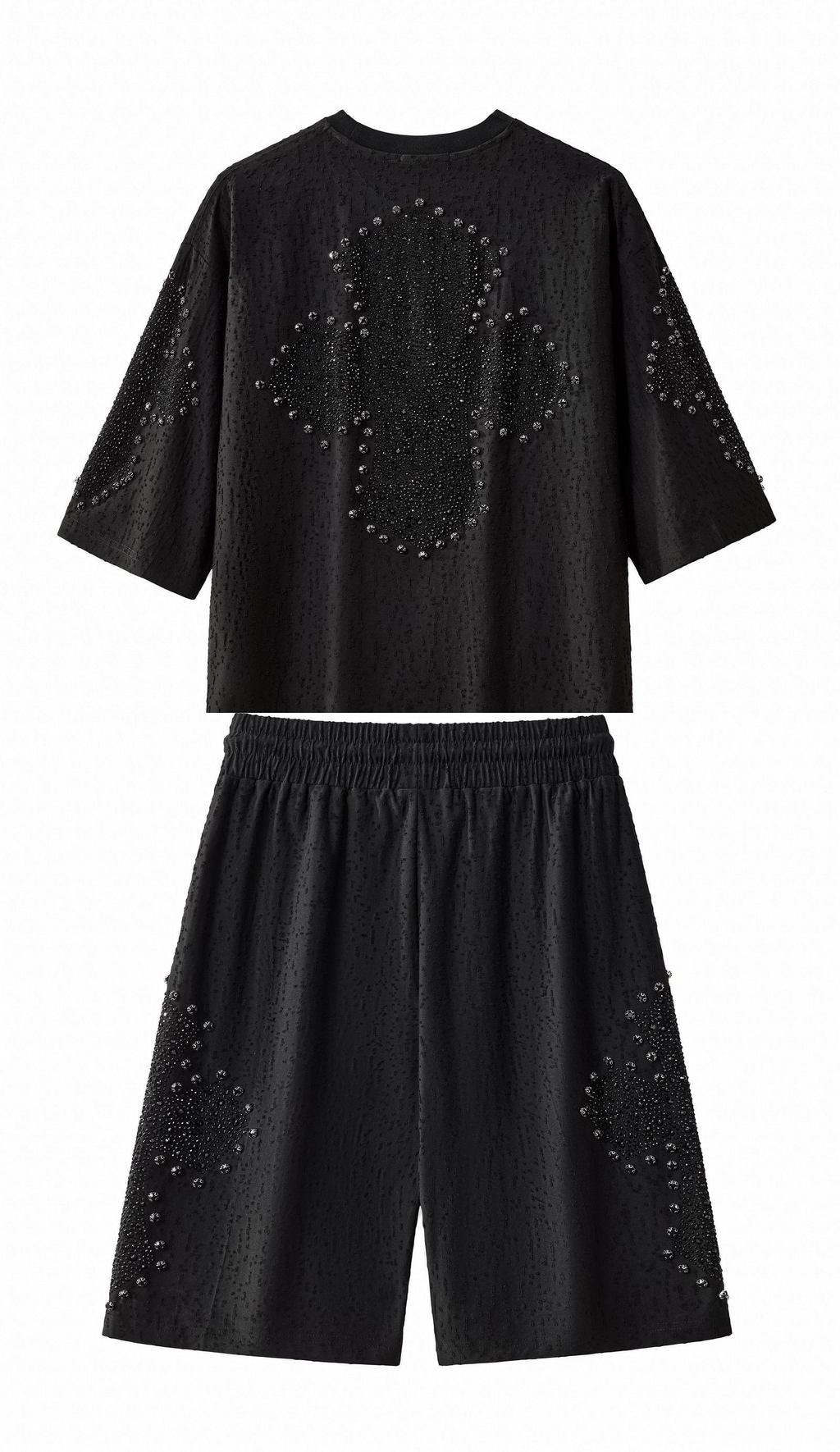 Sanctum Cross Short Set – Century Penthouse BLACK/BLACK