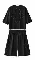 Sanctum Cross Short Set – Century Penthouse BLACK/BLACK