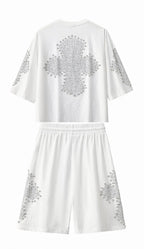 Sanctum Cross Short Set – Century Penthouse WHITE/SILVER