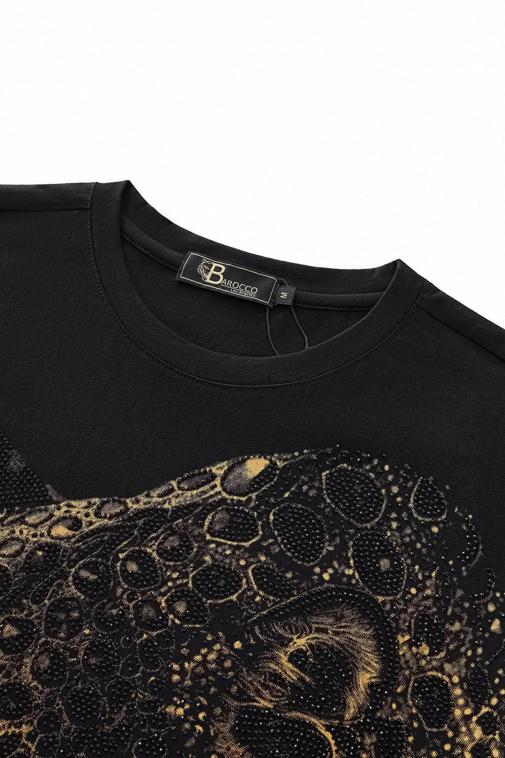 Imperial Leopard Crystal SS Shirt BLACK