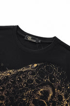 Imperial Leopard Crystal SS Shirt BLACK