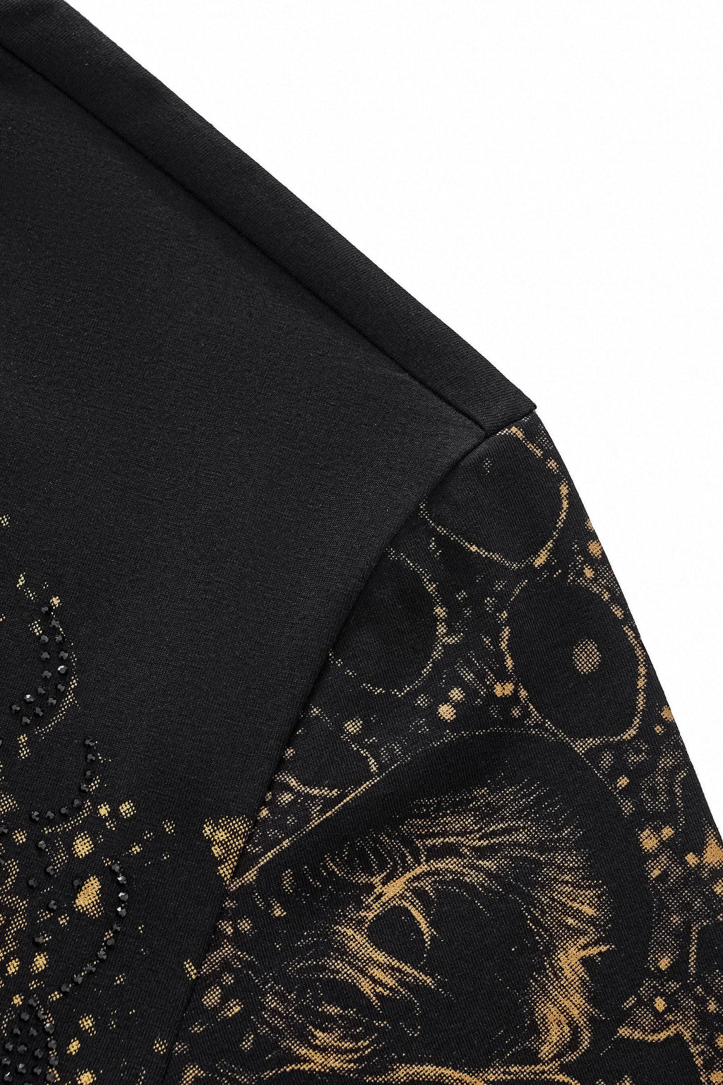 Imperial Leopard Crystal SS Shirt BLACK