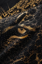 Imperial Leopard Crystal SS Shirt BLACK