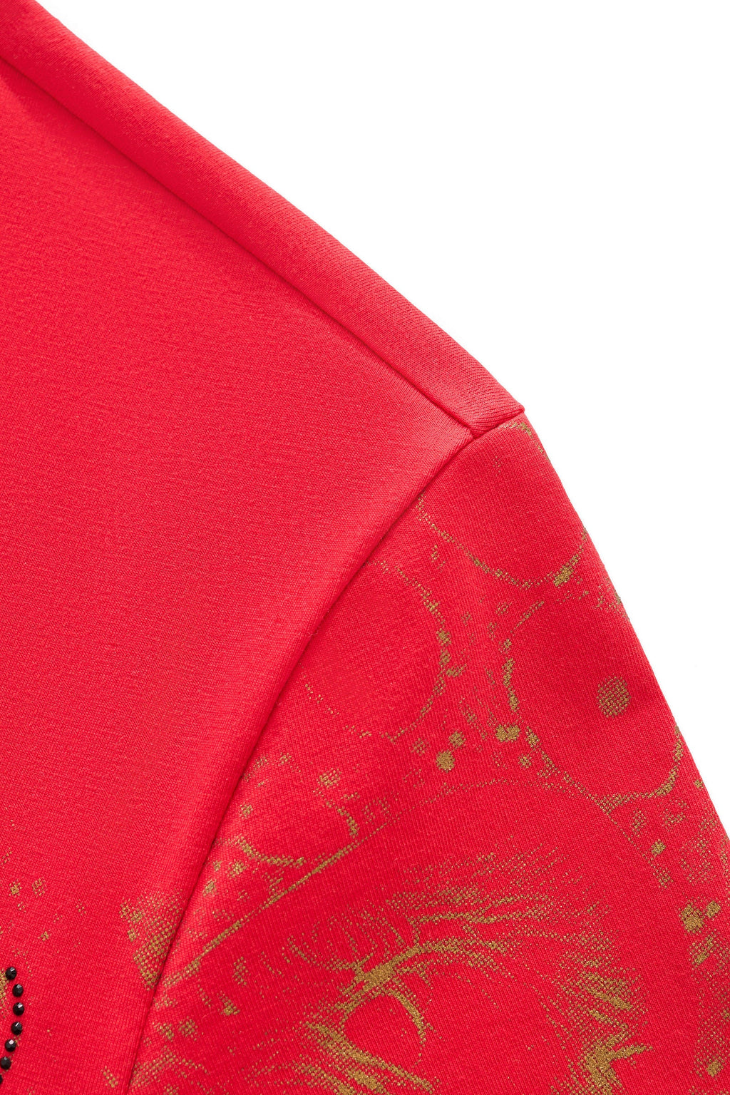 Imperial Leopard Crystal SS Shirt RED