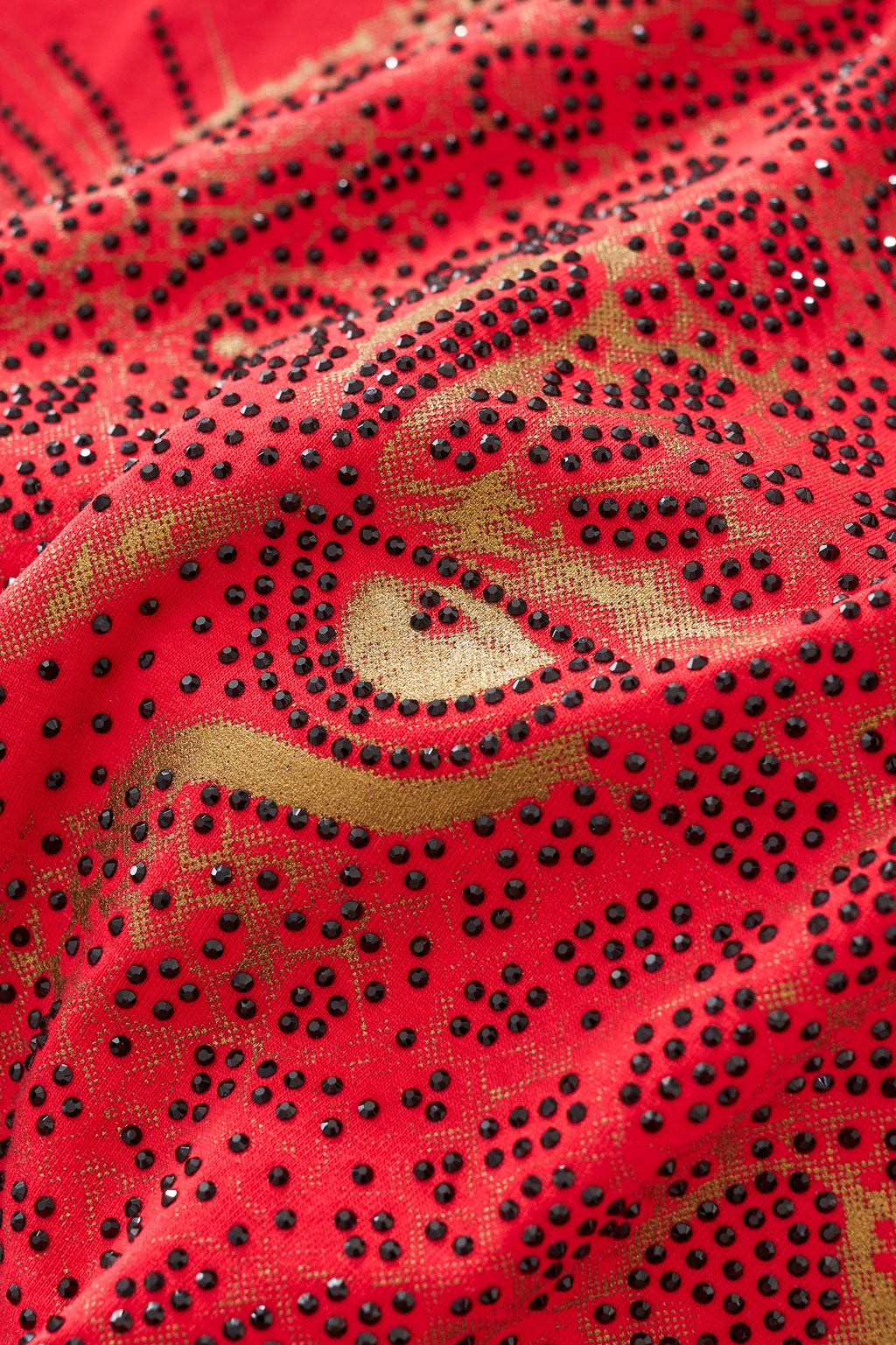 Imperial Leopard Crystal SS Shirt RED