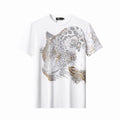 Imperial Leopard Crystal SS Shirt WHITE