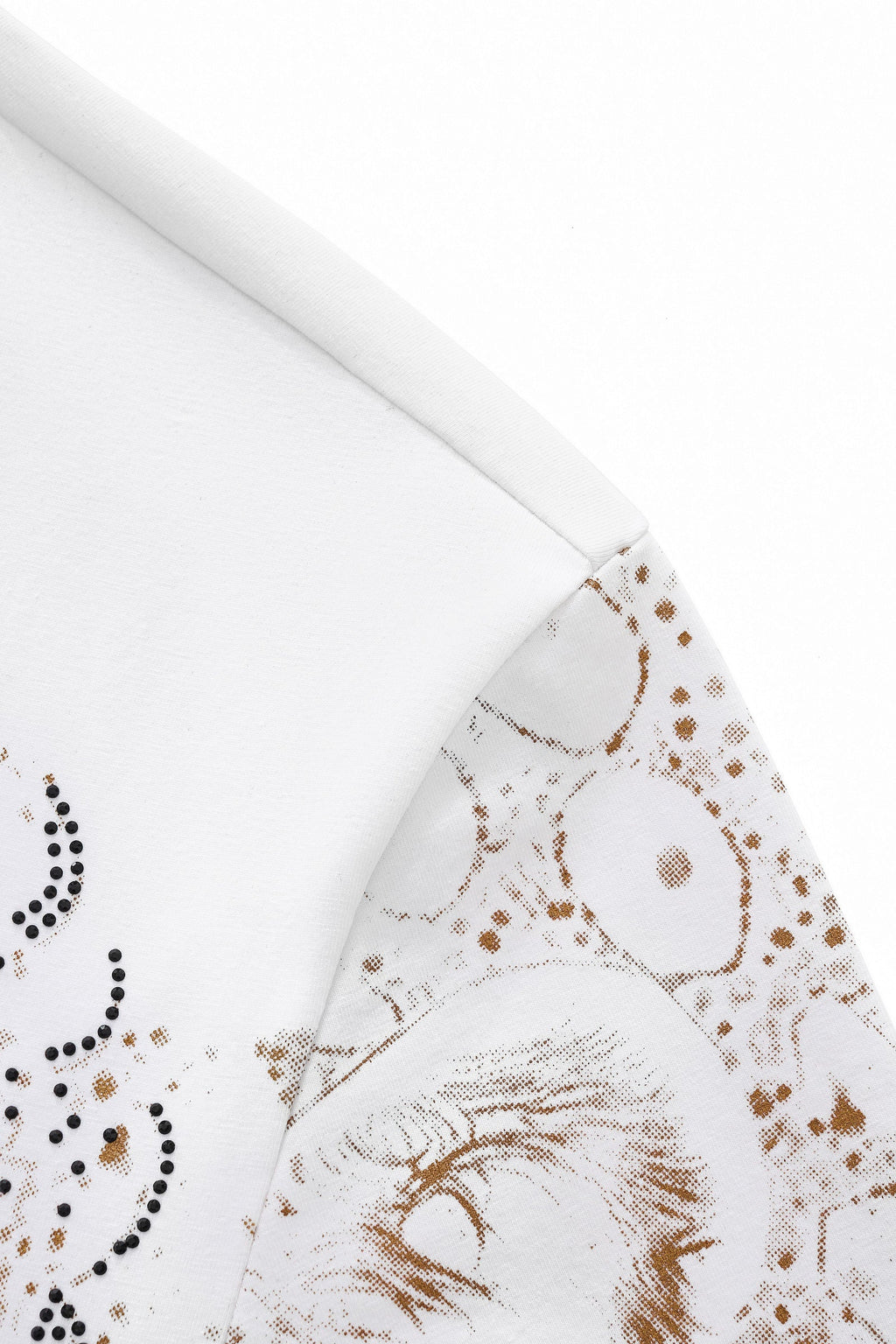 Imperial Leopard Crystal SS Shirt WHITE