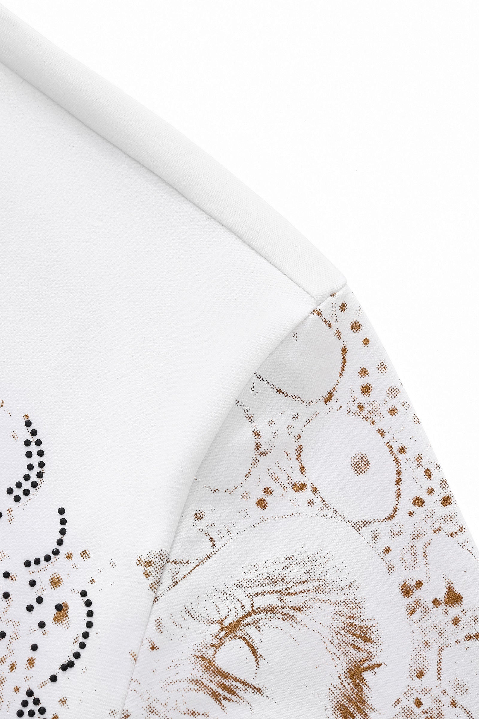 Imperial Leopard Crystal SS Shirt WHITE