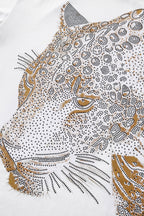 Imperial Leopard Crystal SS Shirt WHITE