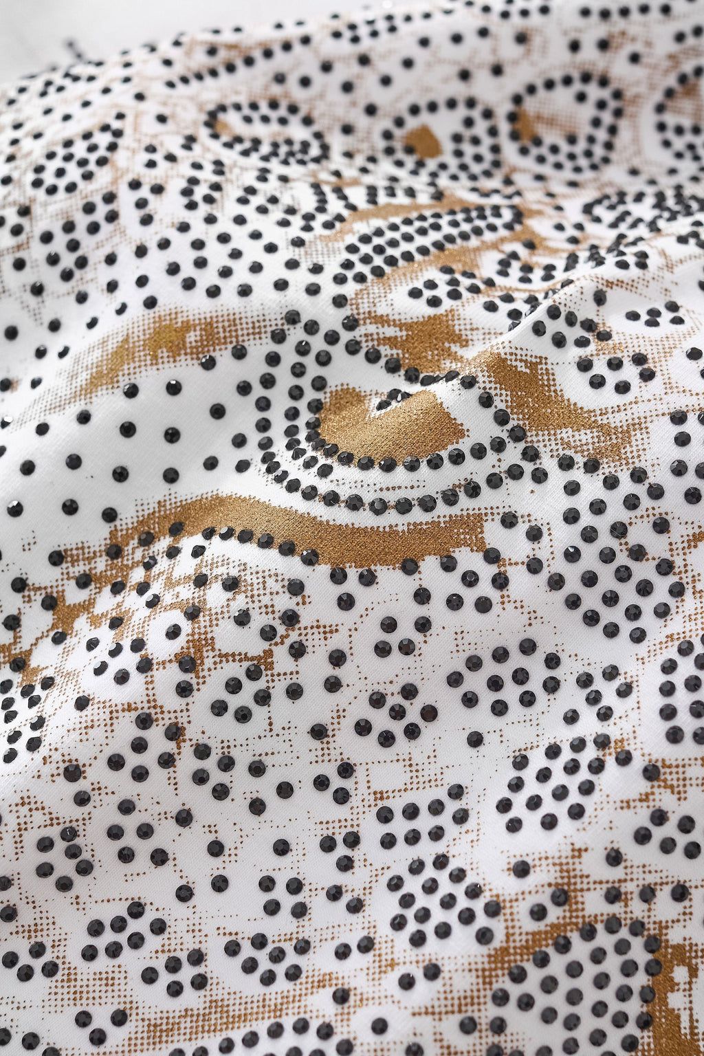 Imperial Leopard Crystal SS Shirt WHITE
