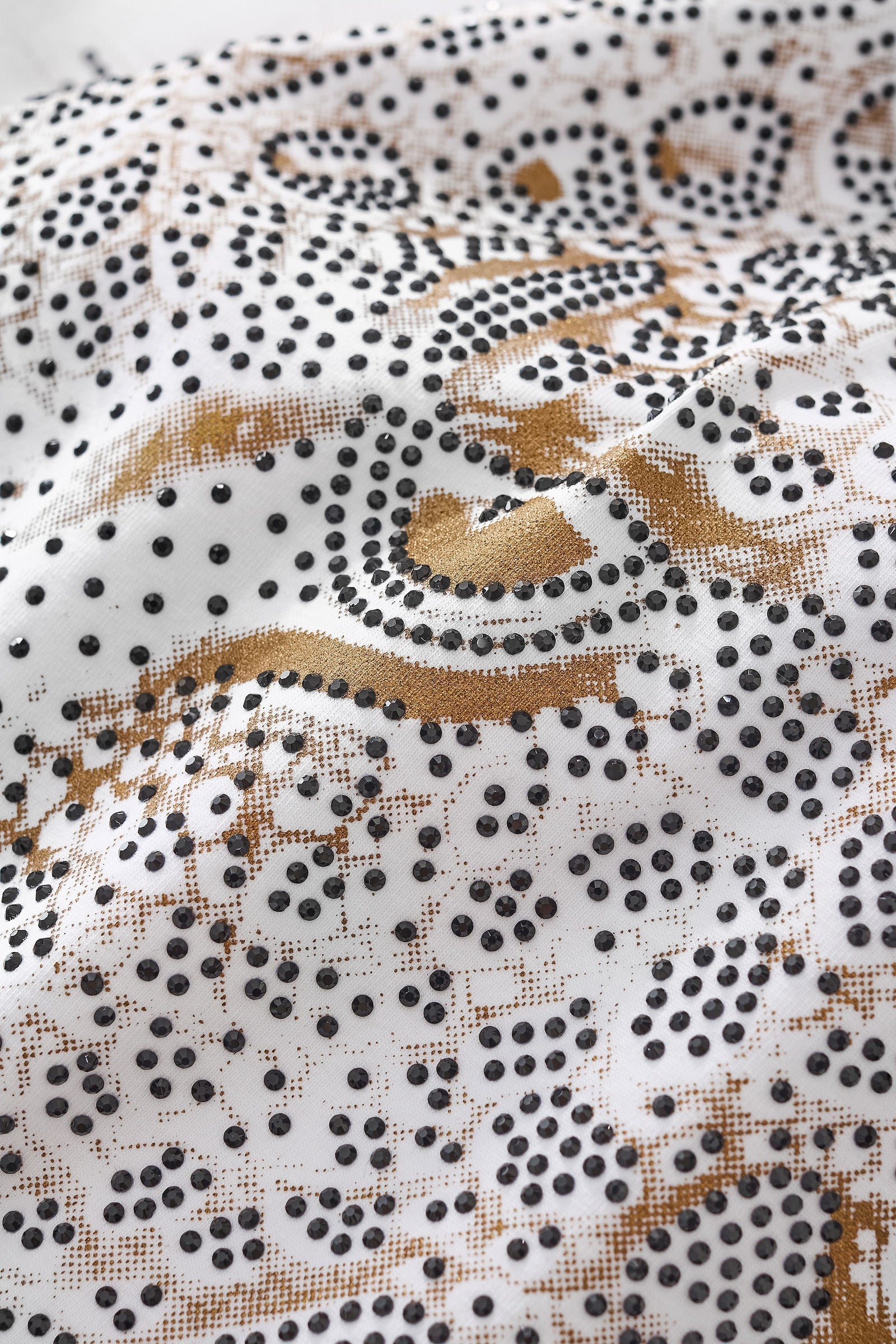 Imperial Leopard Crystal SS Shirt WHITE