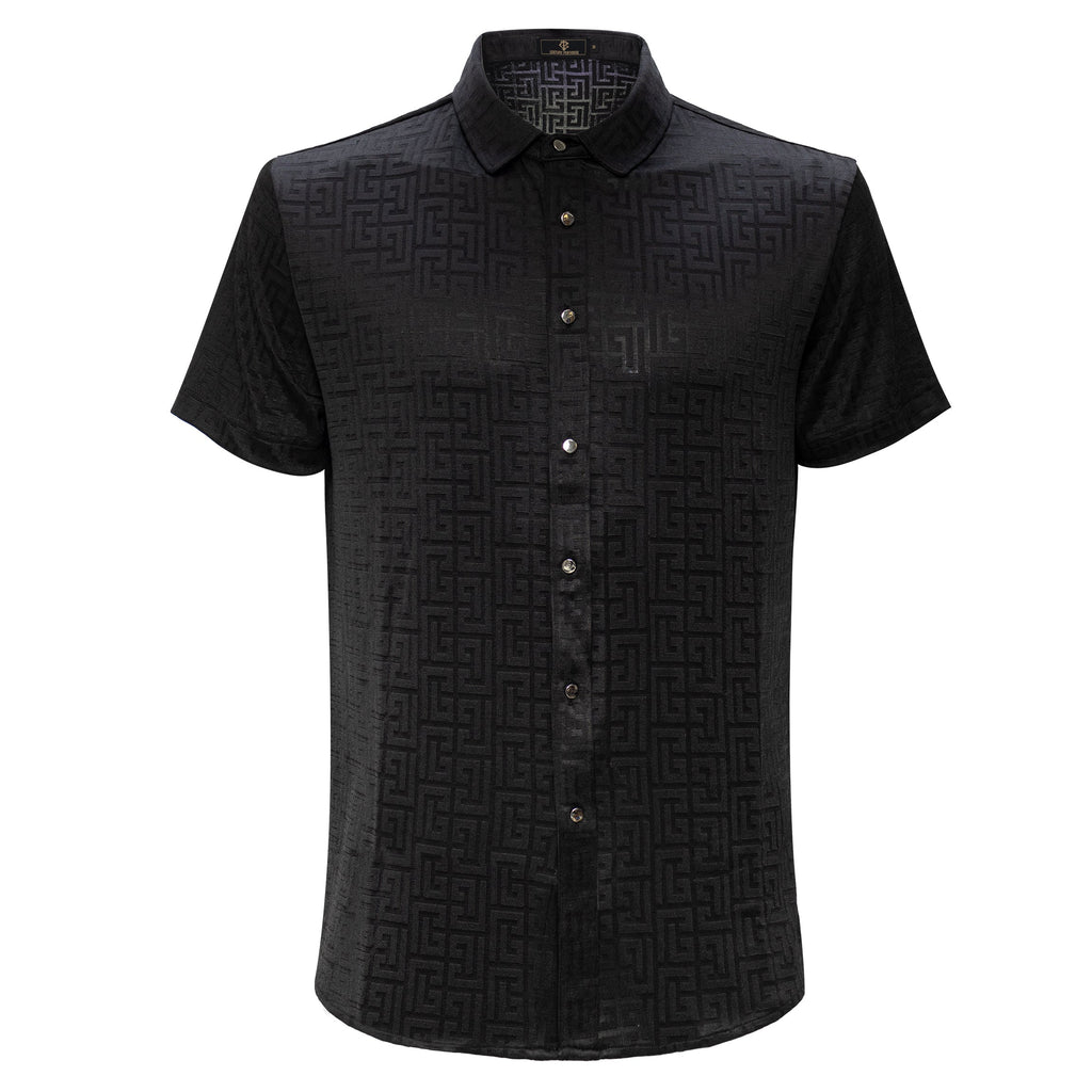 Grecian Grace Shirt - Century Penthouse Black