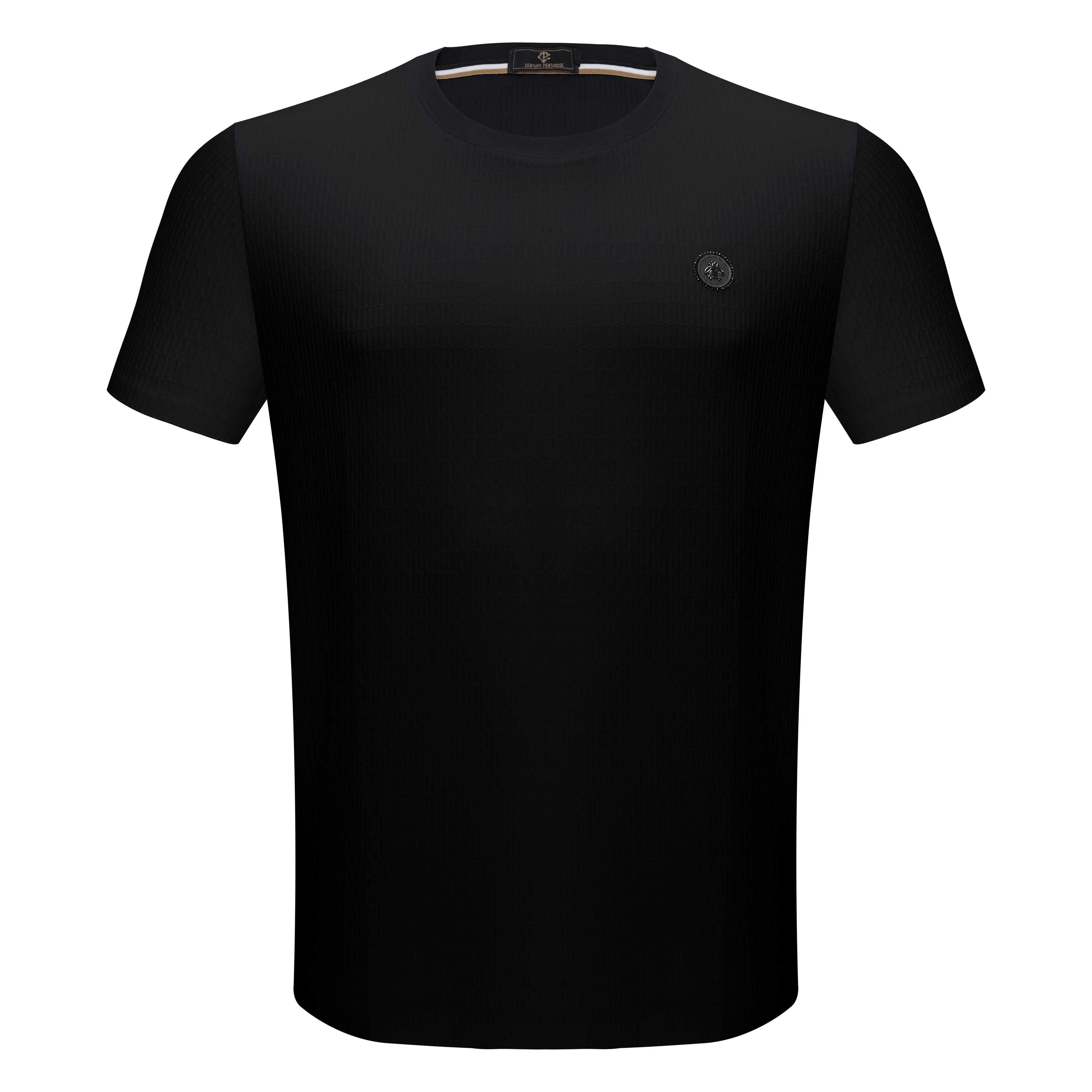 Fashion Mark T-shirt - Century Penthouse BLACK