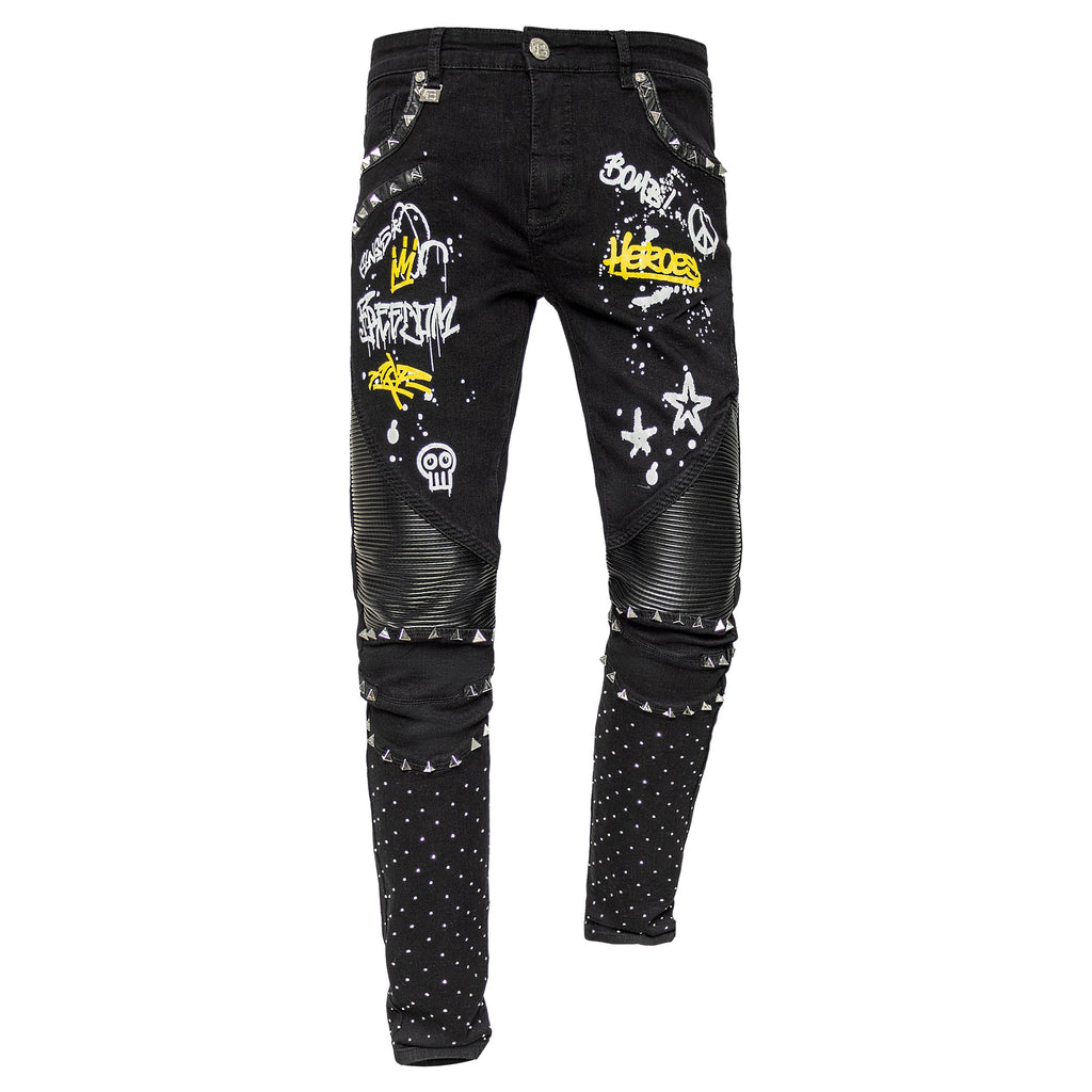 CITY SHINE Pants BLACK