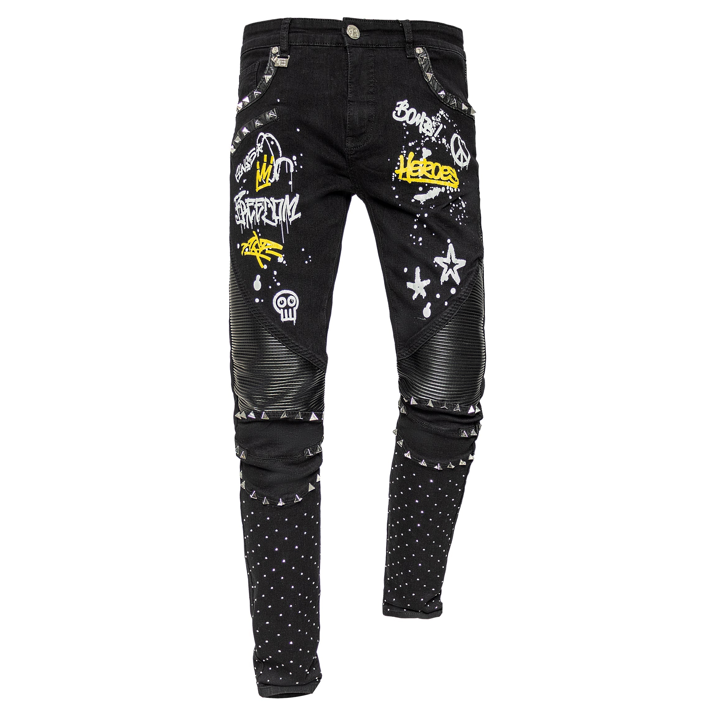 CITY SHINE Pants BLACK
