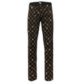 Dazzle Check Denim Pant BLACK/GOLD