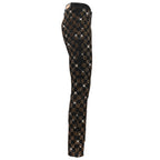 Dazzle Check Denim Pant BLACK/GOLD