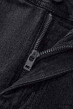 Regalia Medallion Print Denim Pant BLACK